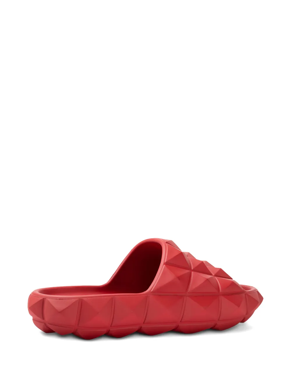 Valentino Studded-embellishment Slides In Red