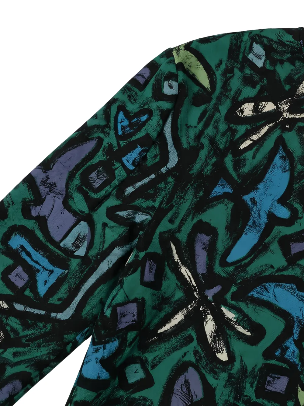 Valentino Garavani abstract-print top Groen