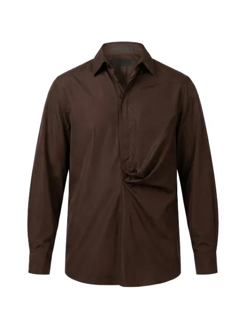 Valentino Garavani twisted-detail long-sleeve shirt
