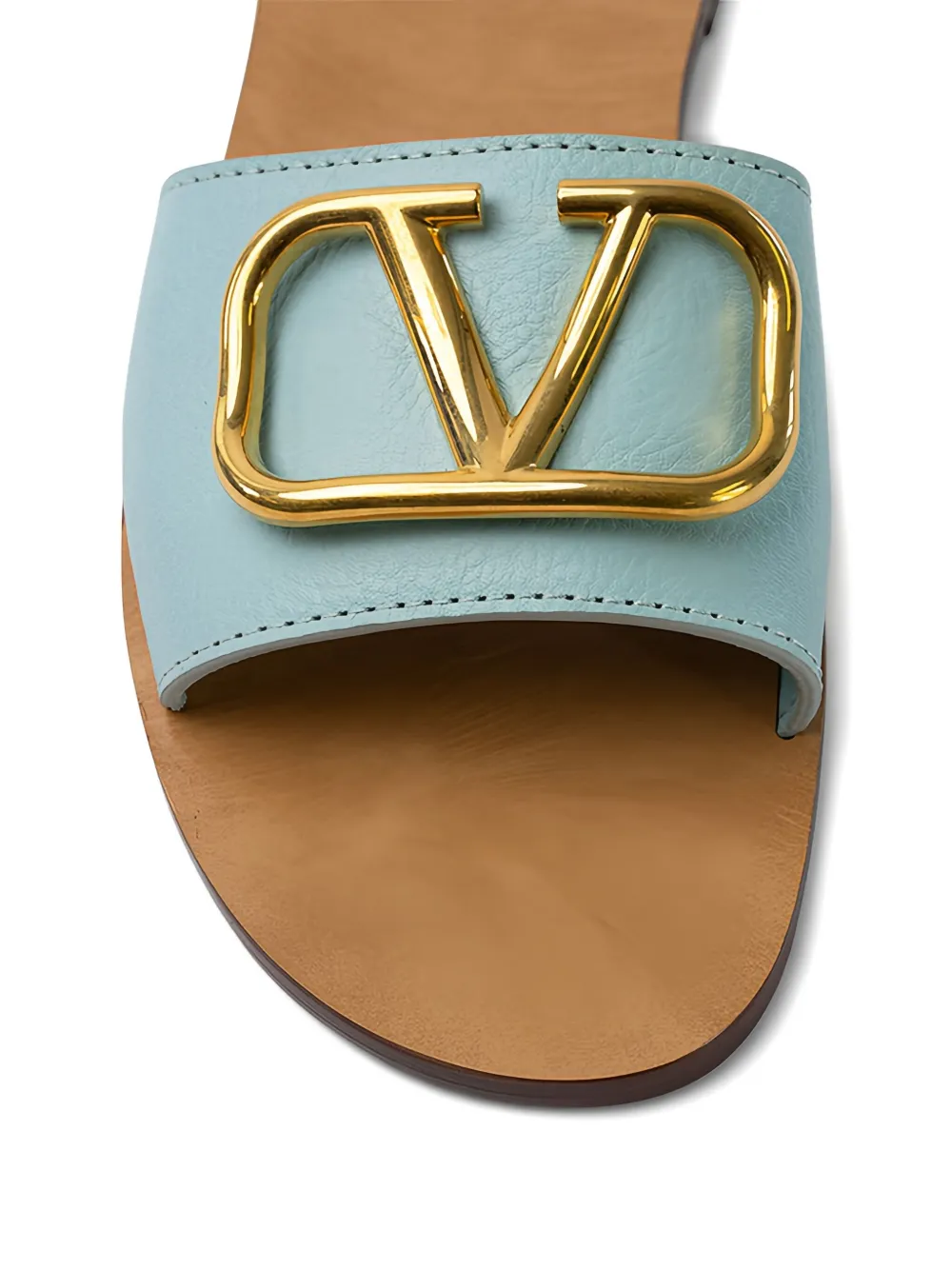 Valentino Garavani Sandalen met logoplakkaat Blauw