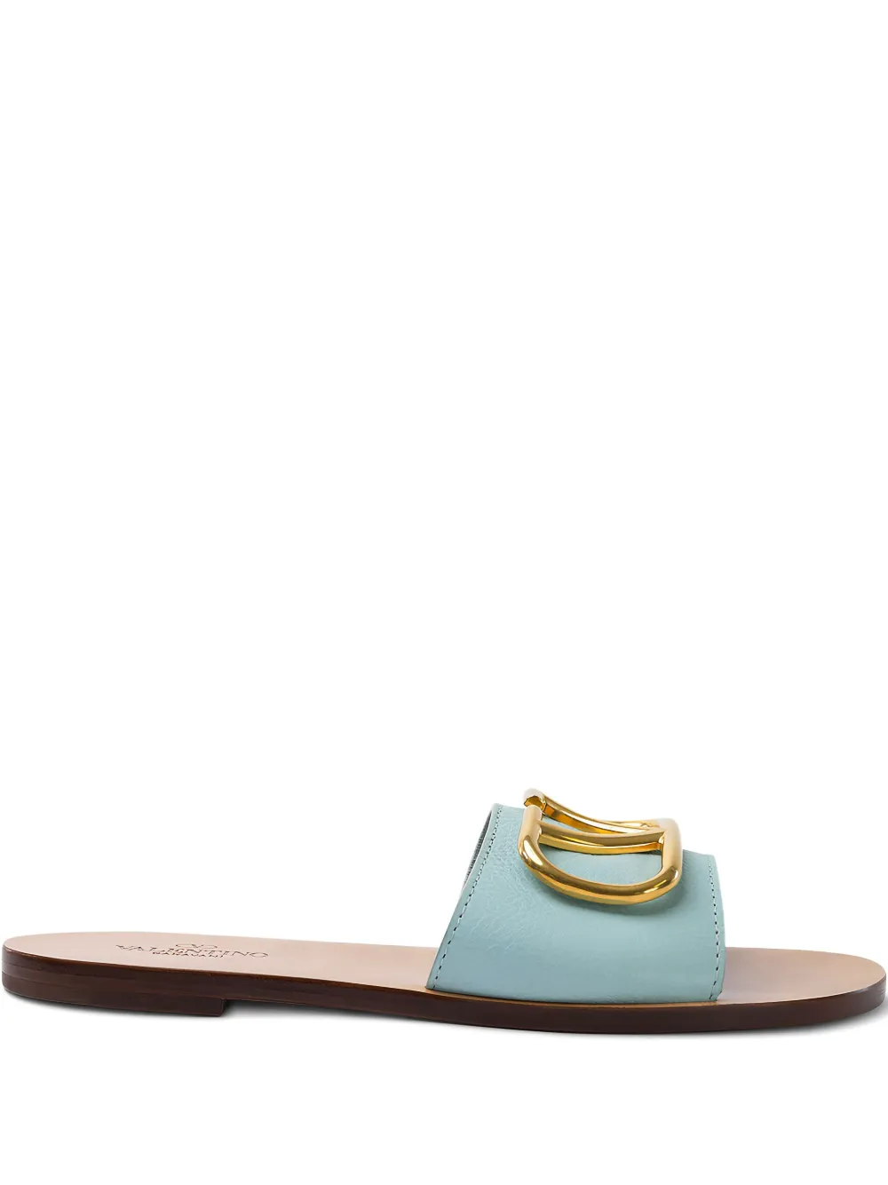 Valentino Garavani Sandalen met logoplakkaat Blauw