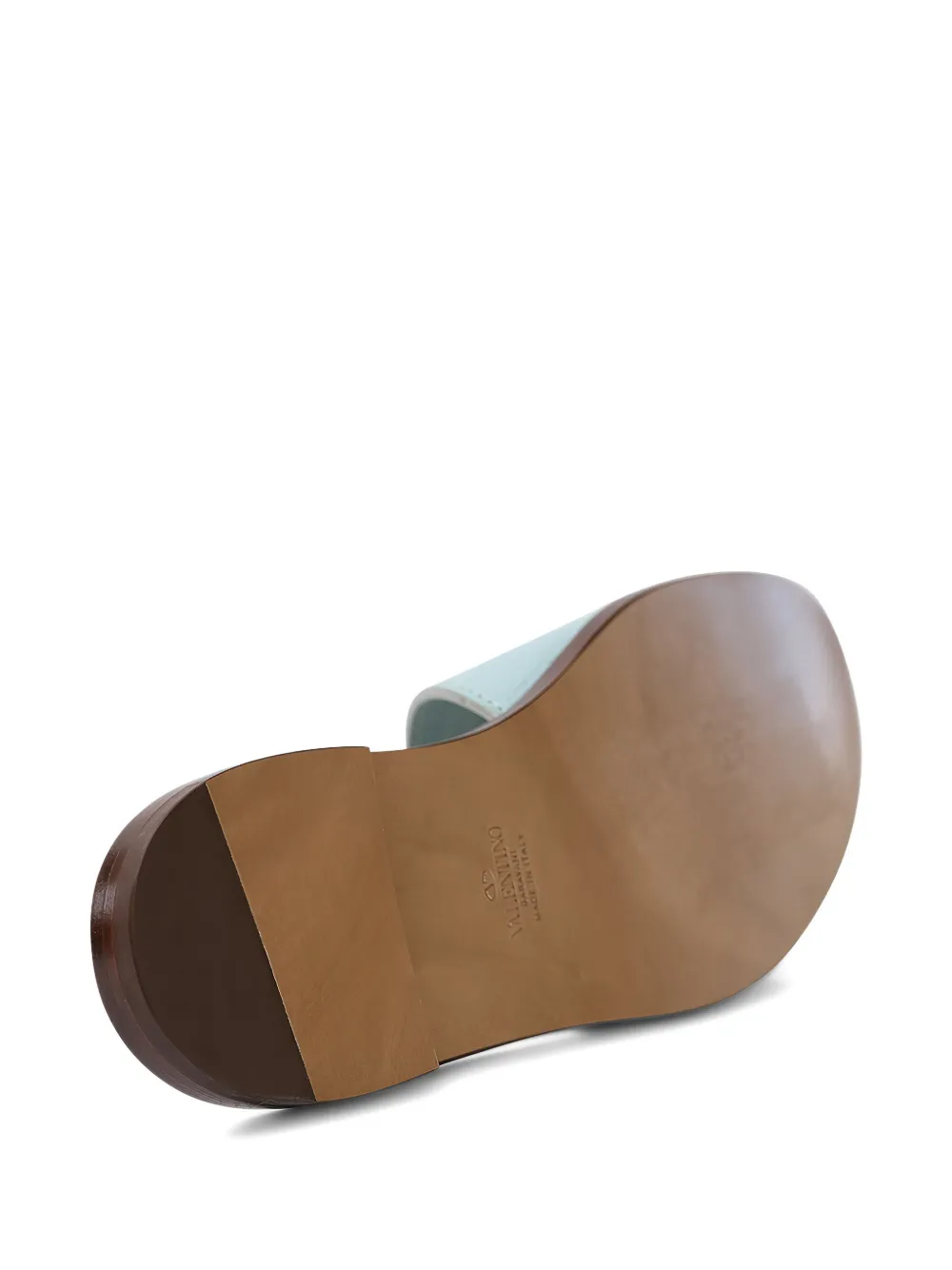 Valentino Garavani Sandalen met logoplakkaat Blauw