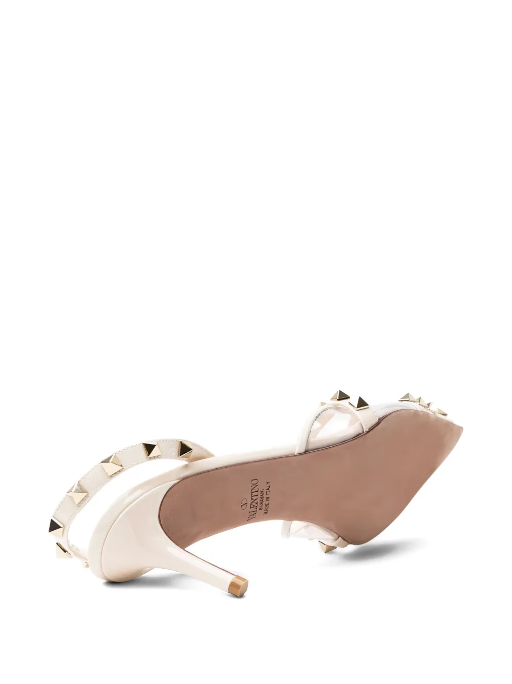 Valentino Studded-embellishment Sling-back Pumps In White