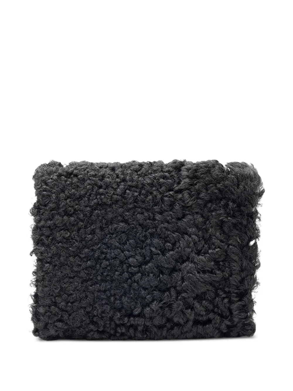  Valentino Garavani Bolso De Hombro Texturizado Con Logo - Negro 