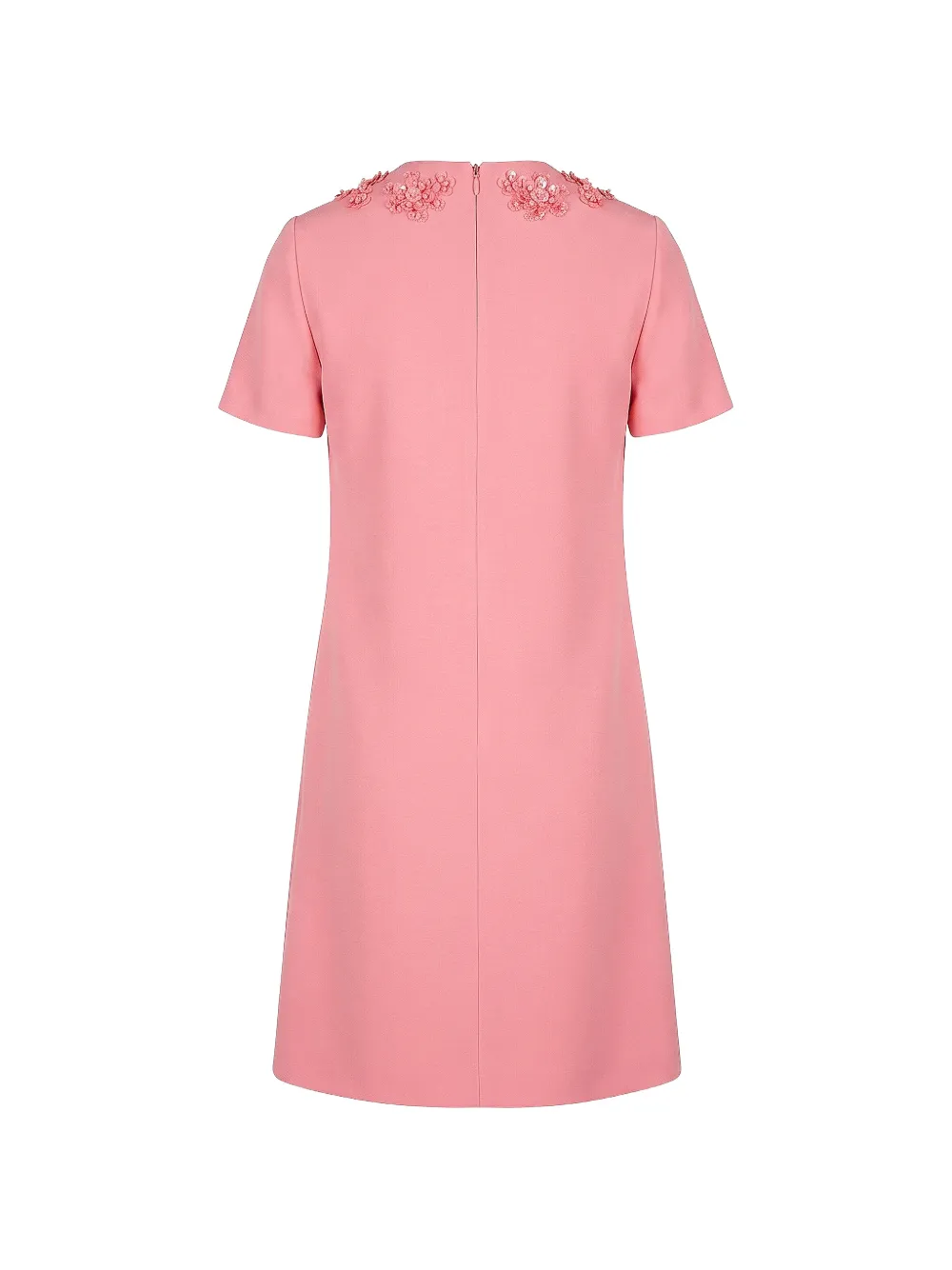 Valentino Garavani sequin-embellished floral-appliqué dress Roze