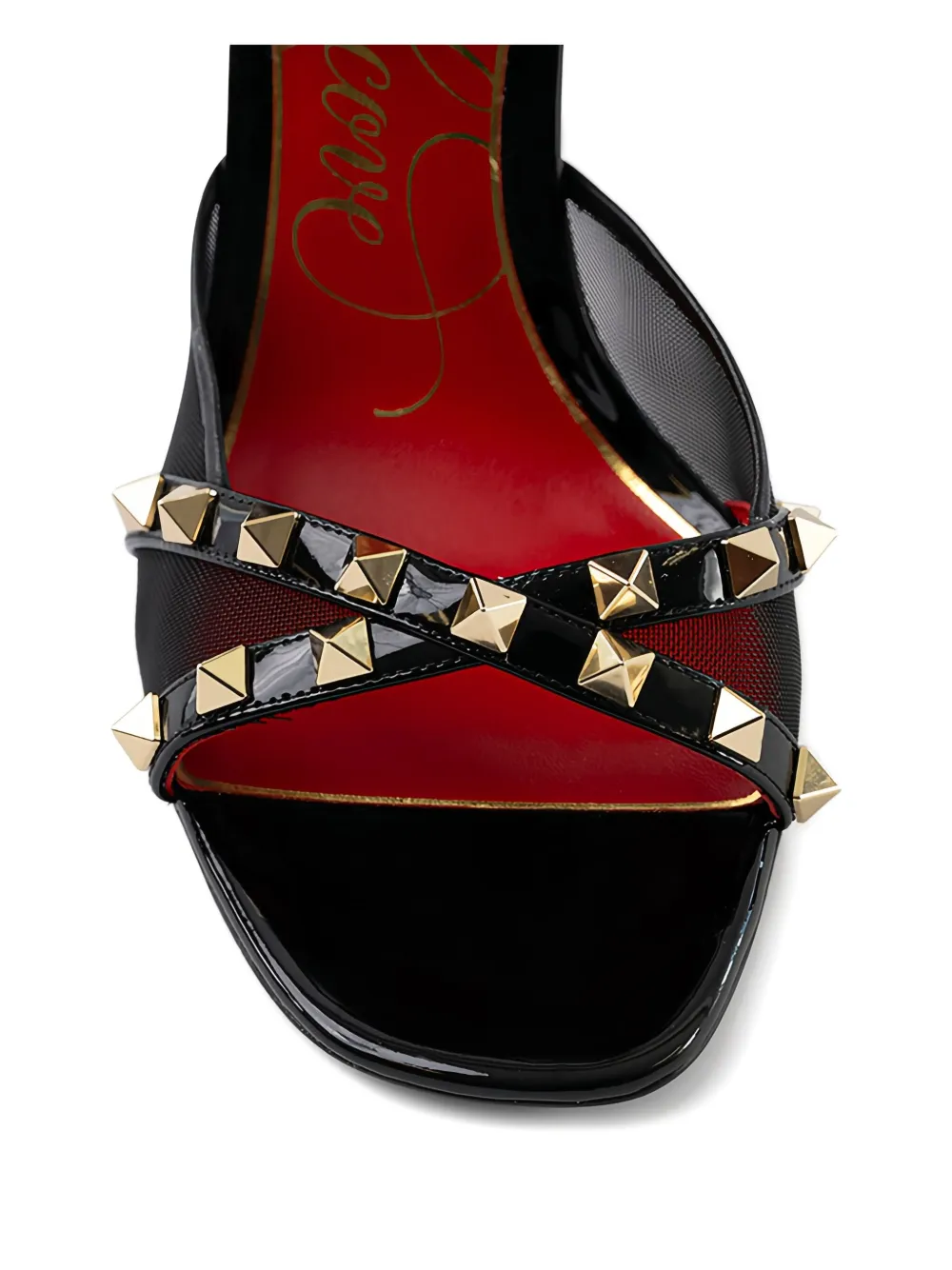 Valentino Studded-embellishment Sandals In Black