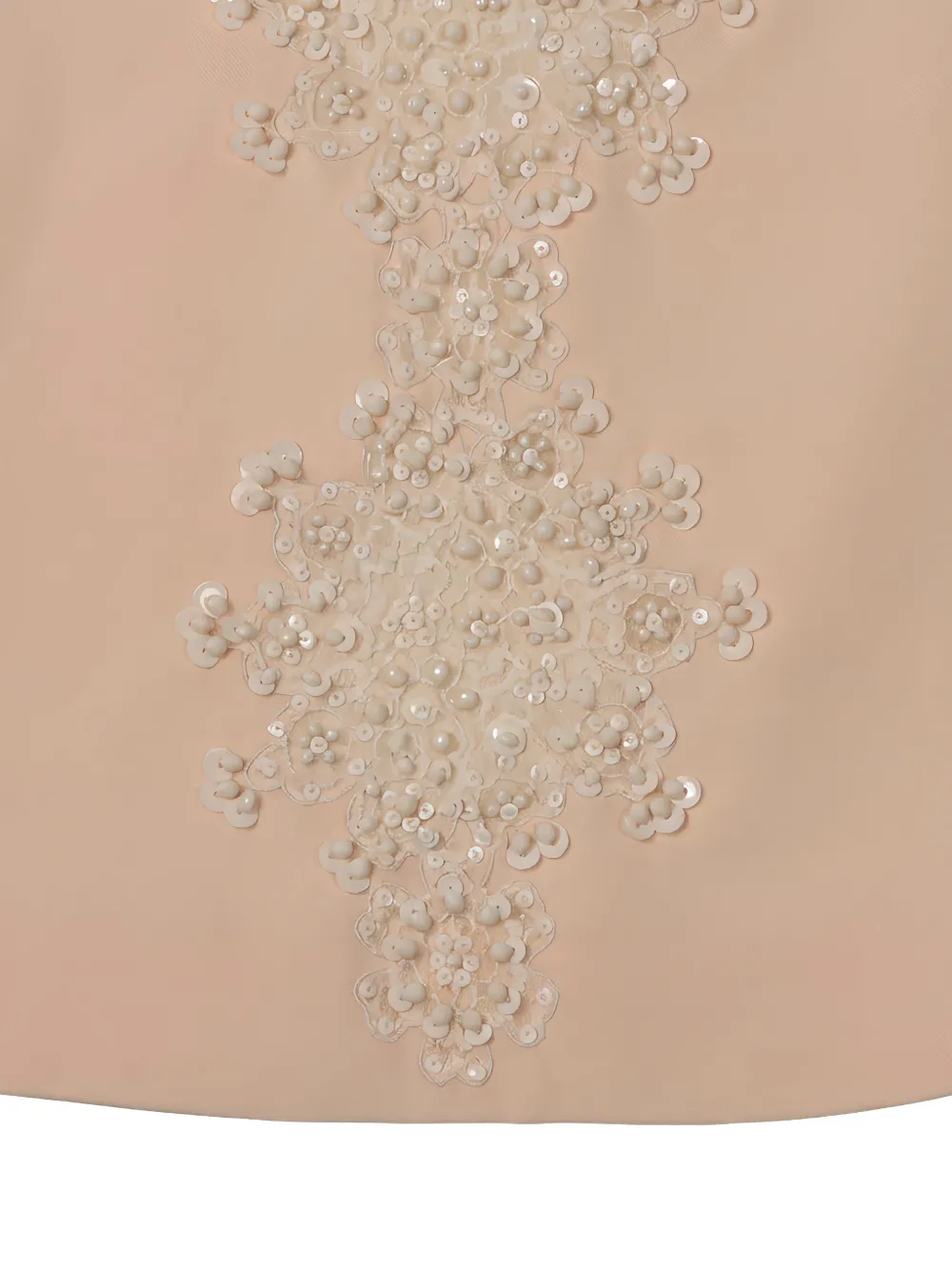 Valentino Garavani Jurk met pailletten en bloemapplicatie Beige