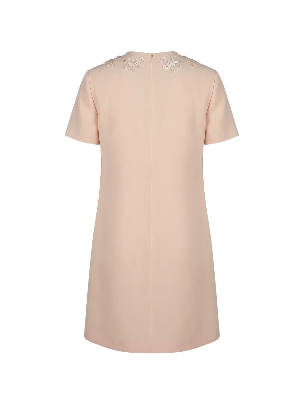 Valentino Garavani Jurk met pailletten en bloemapplicatie Beige