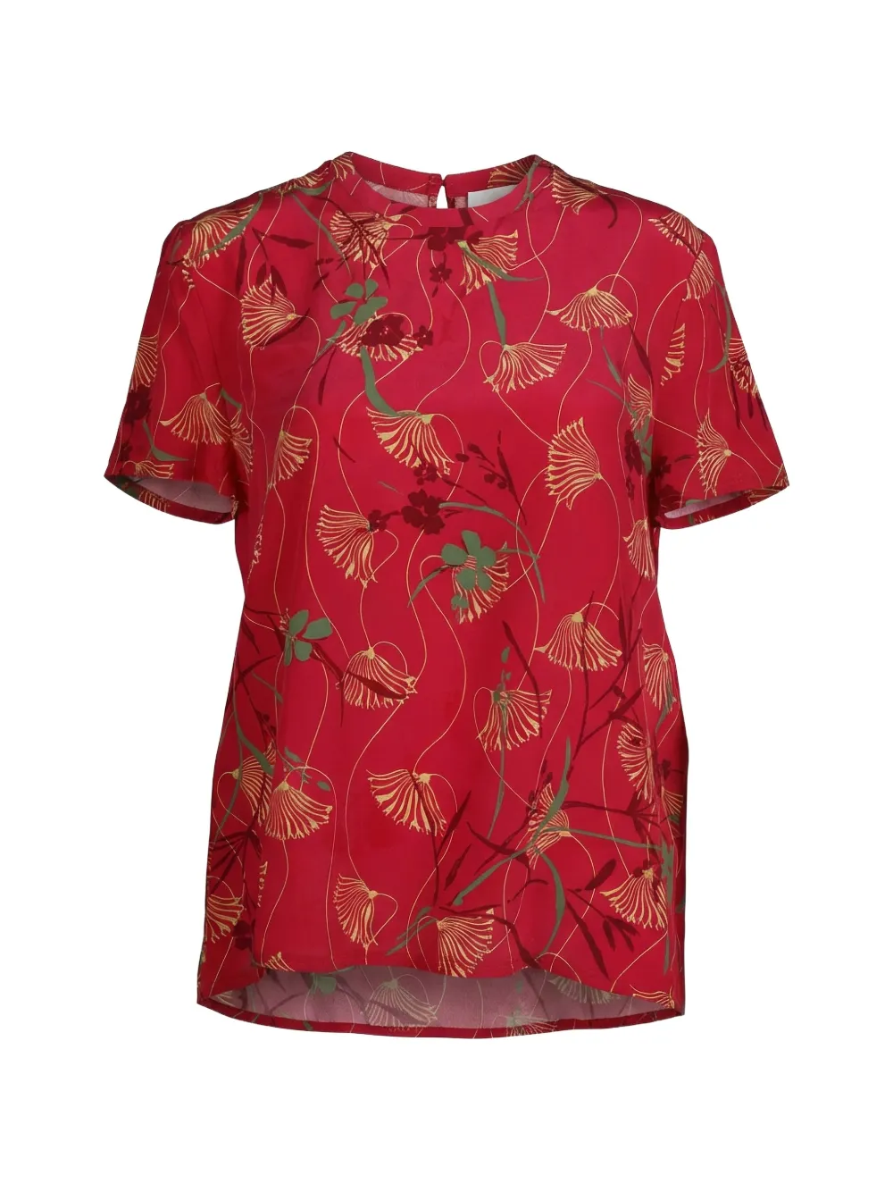 Valentino Garavani floral-print T-shirt - Red