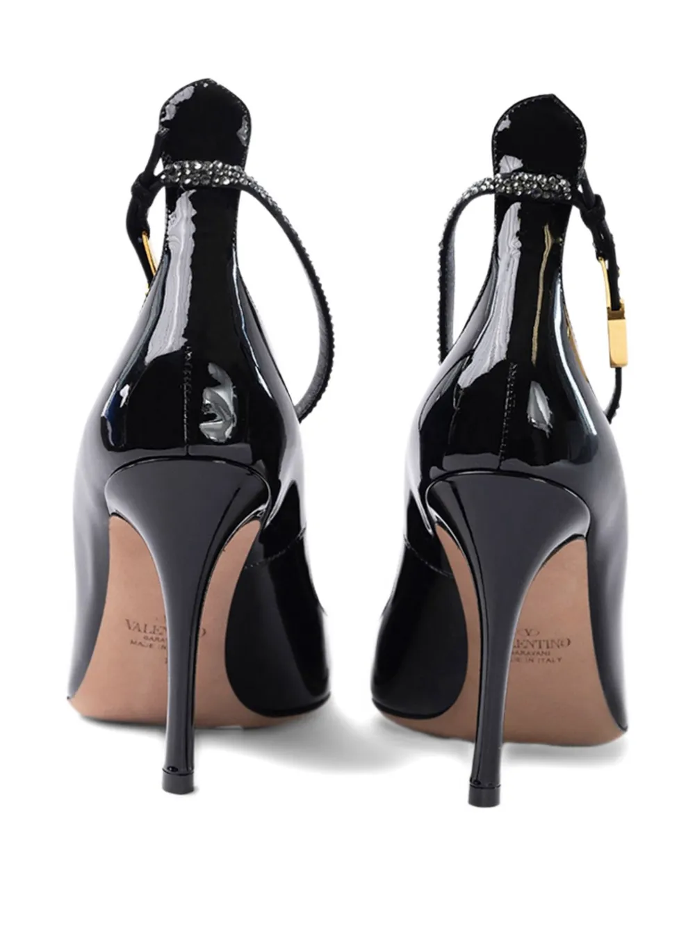 Valentino Garavani strap-detail pumps Zwart