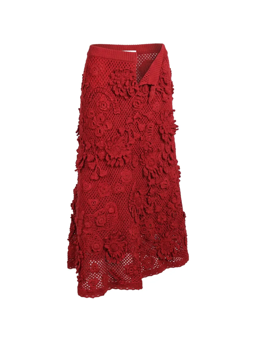 Valentino Garavani Rok met bloem-applicatie Rood