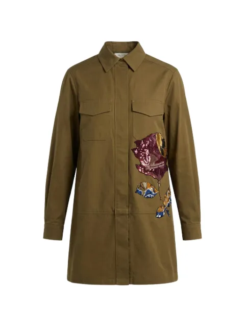 Valentino Garavani camisa con bolsillos y solapa