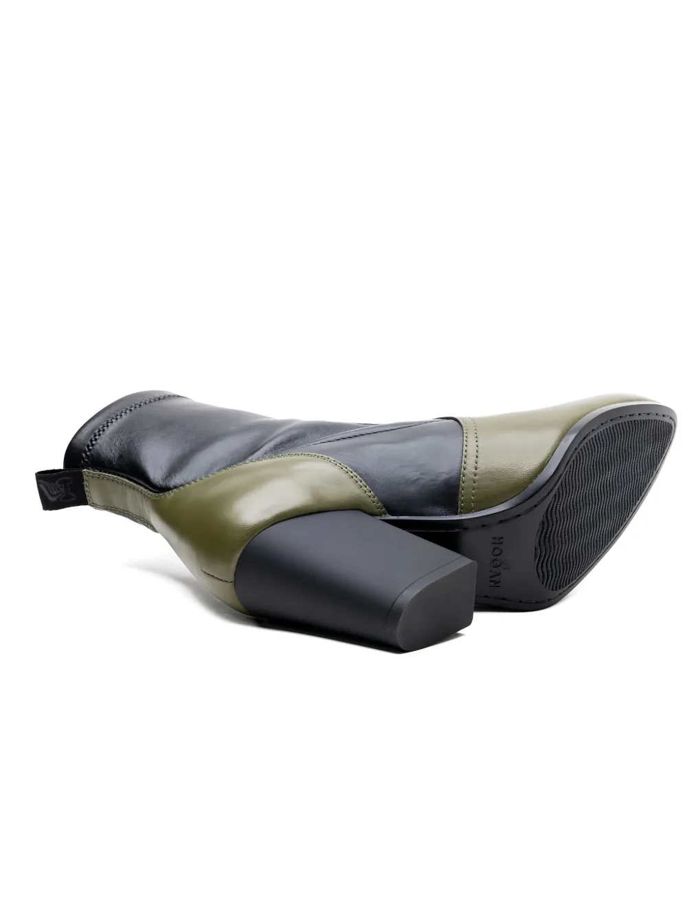 Hogan 80mm Two-tone Block-heel Boots