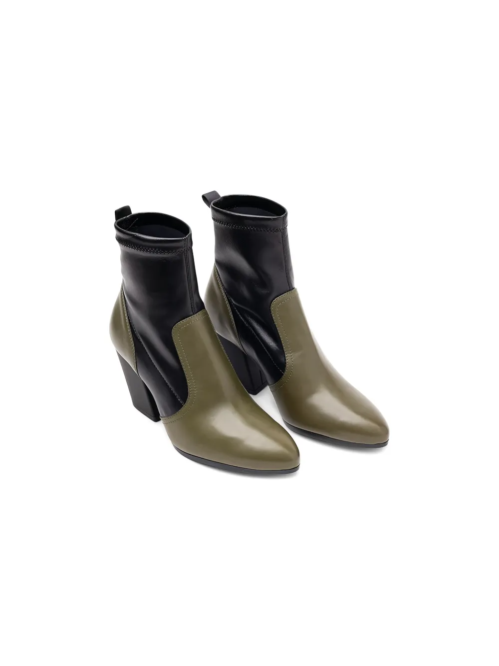 Hogan 80mm Two-tone Block-heel Boots