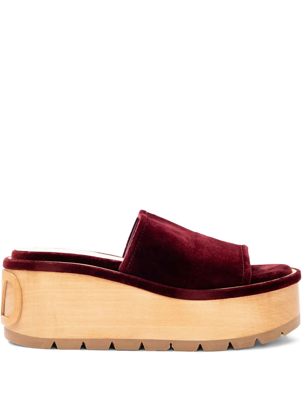 Valentino Garavani logo-detail sandals Rood