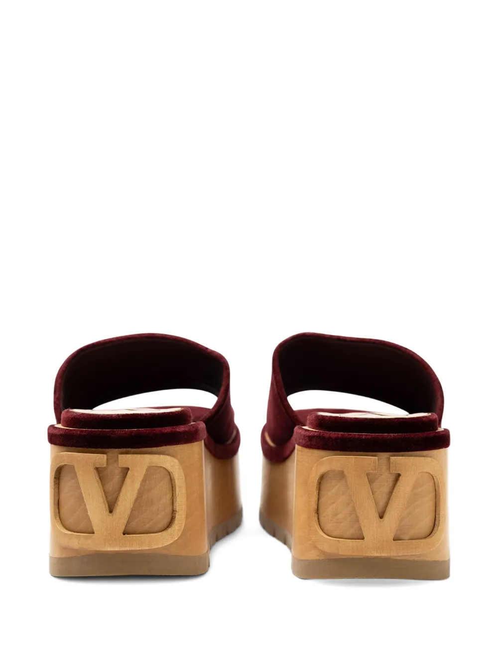 Valentino Garavani logo-detail sandals Rood