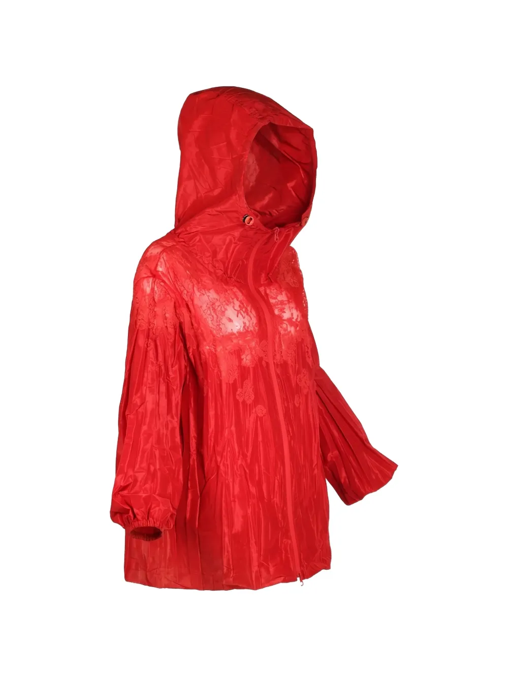 Valentino Garavani Jack met kanten vlakken en capuchon Rood