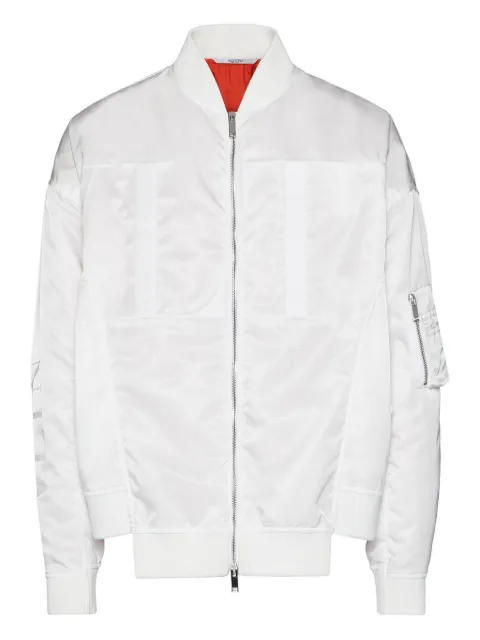 Valentino Garavani panelled zip-front bomber jacket