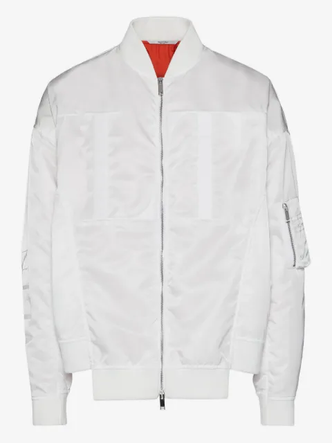 Valentino Garavani panelled zip-front bomber jacket