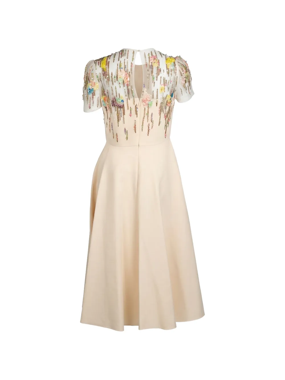 Valentino Garavani Midi-jurk verfraaid met pailletten Beige