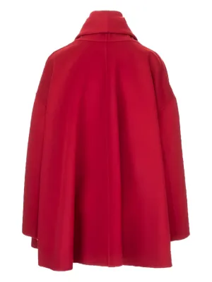 【美品】red valentino ケープ　ポンチョ　ハイネック　レースリボン 美品】red valentino ケープ ポンチョ ハイネック レースリボン