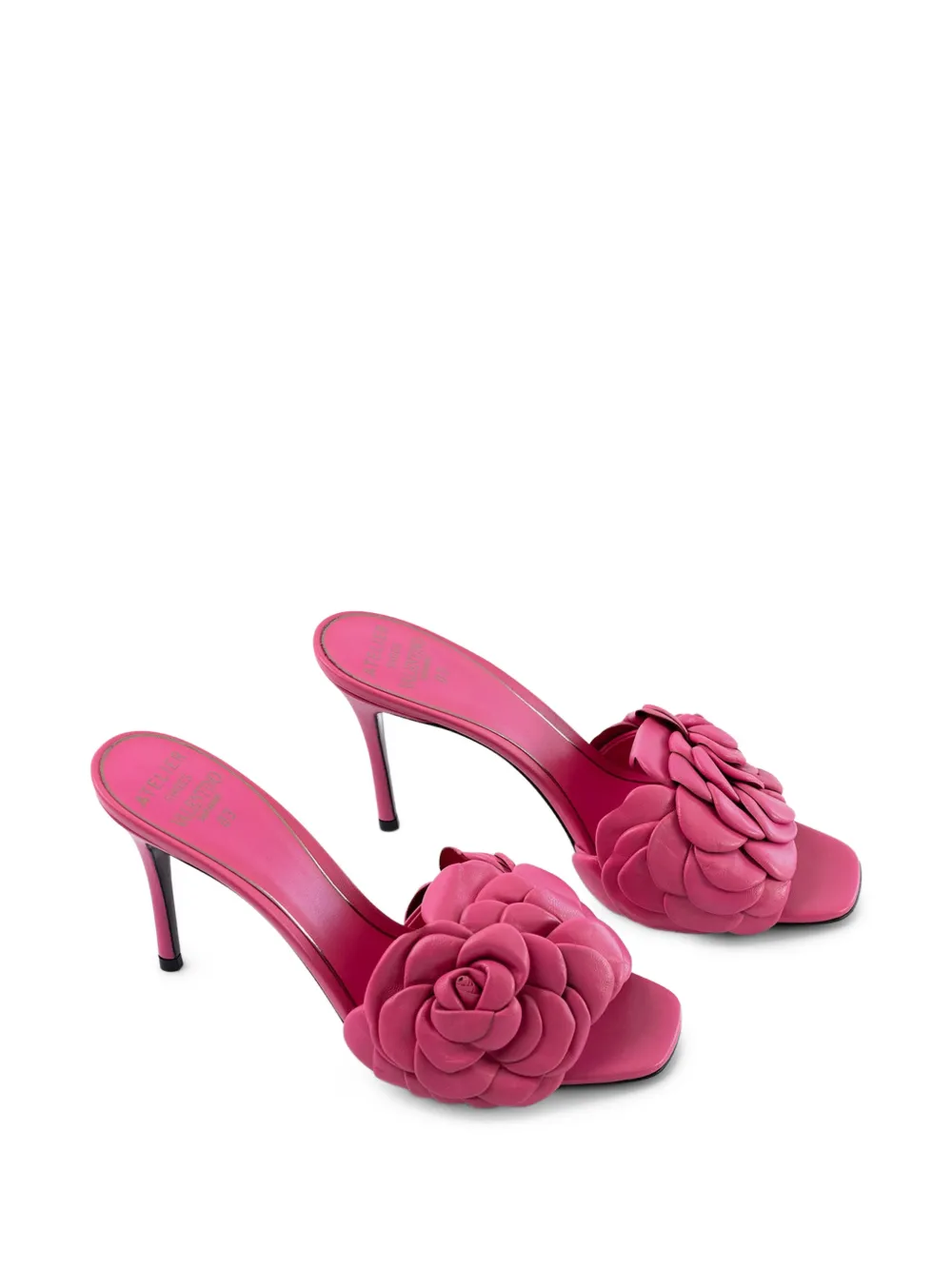 Valentino Garavani 105 mm sandalen met bloem en hak Roze