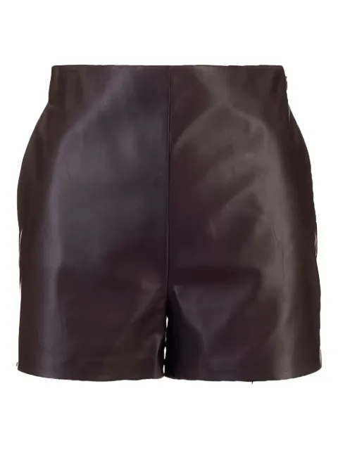Valentino Garavani high-waisted leather shorts
