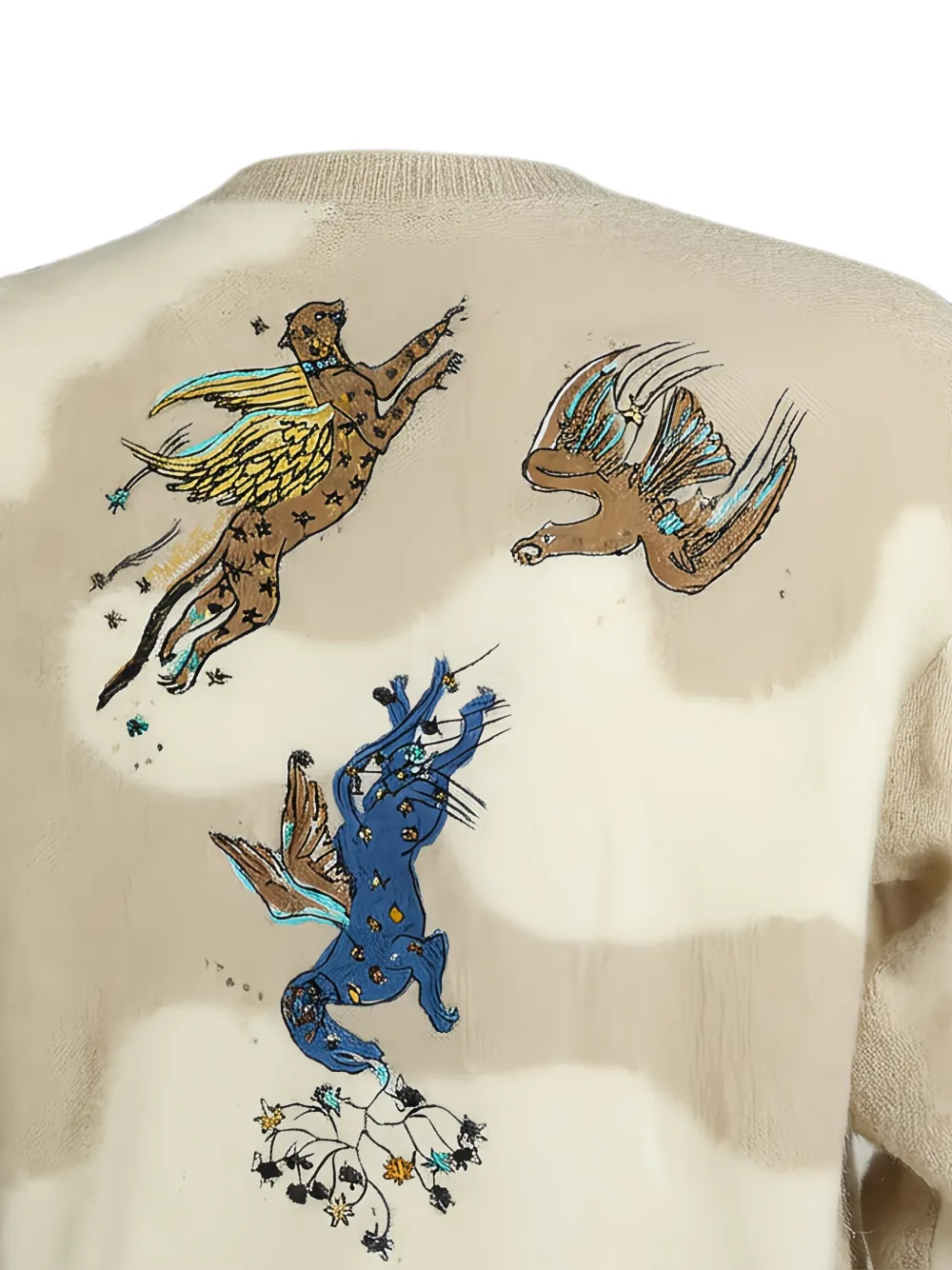 Valentino Garavani Trui met dierenprint Beige