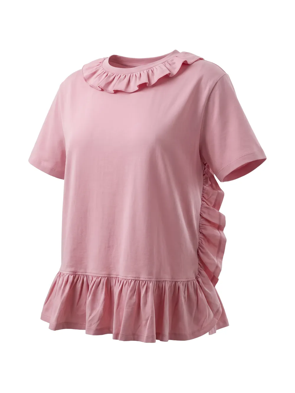 Valentino Garavani Peplum T-shirt met ruches Roze