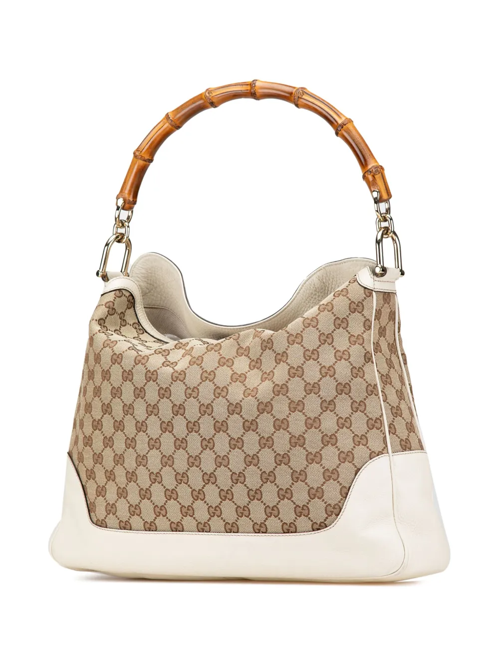 Gucci Pre-Owned 2000-2015 GG Canvas Bamboo Diana boekentas - Bruin