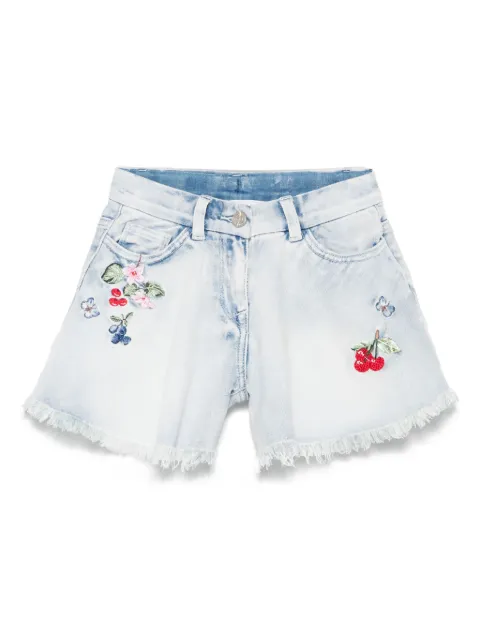 Monnalisa rhinestone-embellished shorts