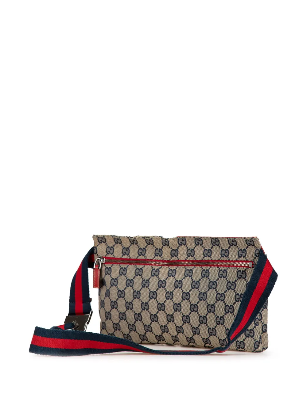 Gucci Pre-Owned 2000-2015 GG canvas Double Pocket heuptas - Bruin