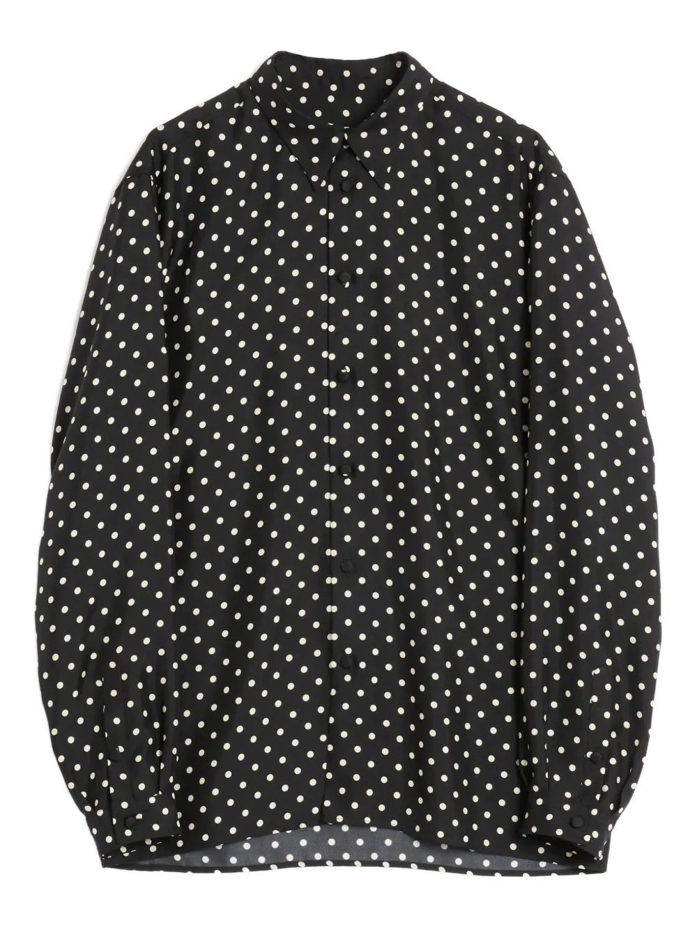 Valentino Garavani Plusdepois-print silk shirt - Nero