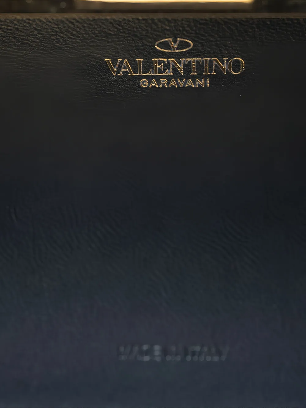 Valentino Glass-embellished Clutch Bag In Black