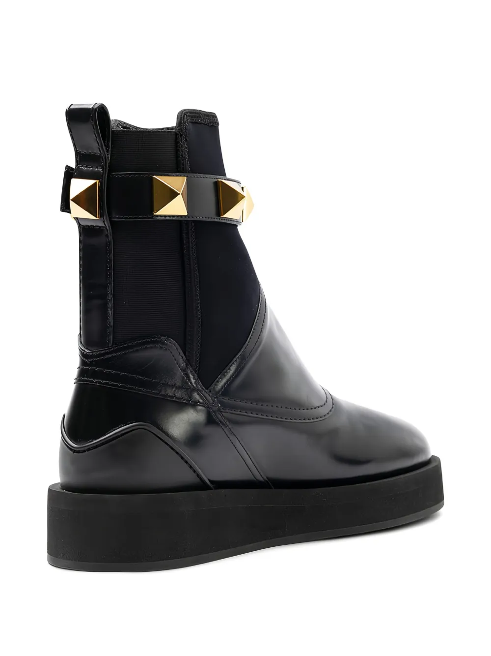 Valentino Garavani studded-embellishment boots Zwart