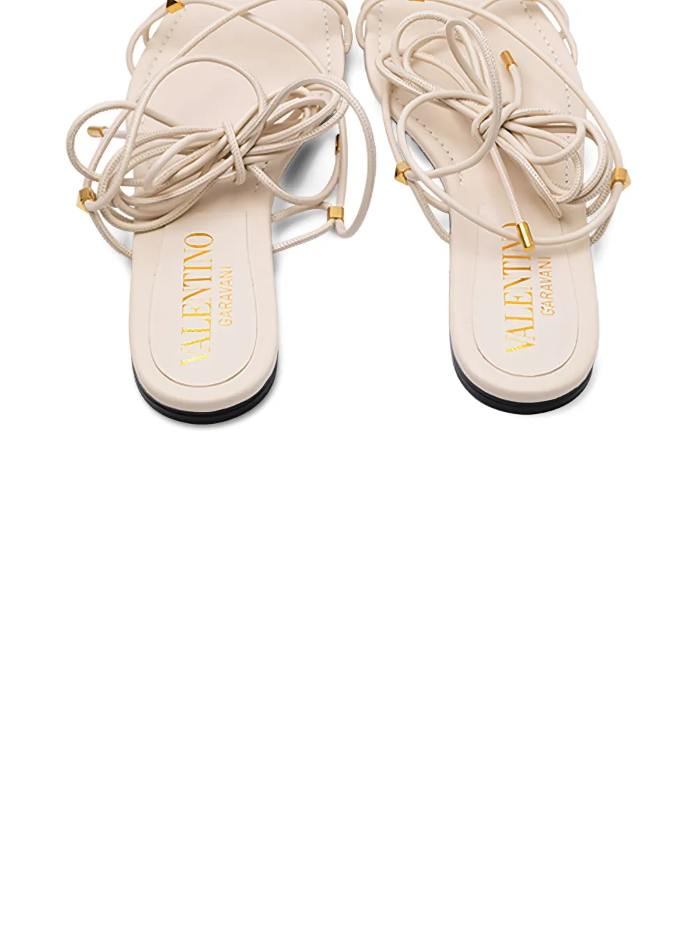 Valentino Garavani Leren sandalen Beige