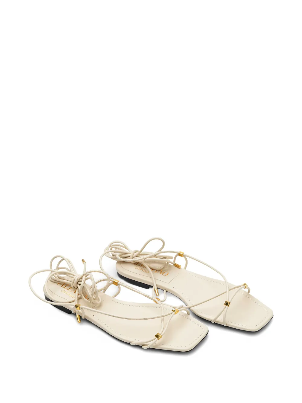 Valentino Garavani Leren sandalen Beige