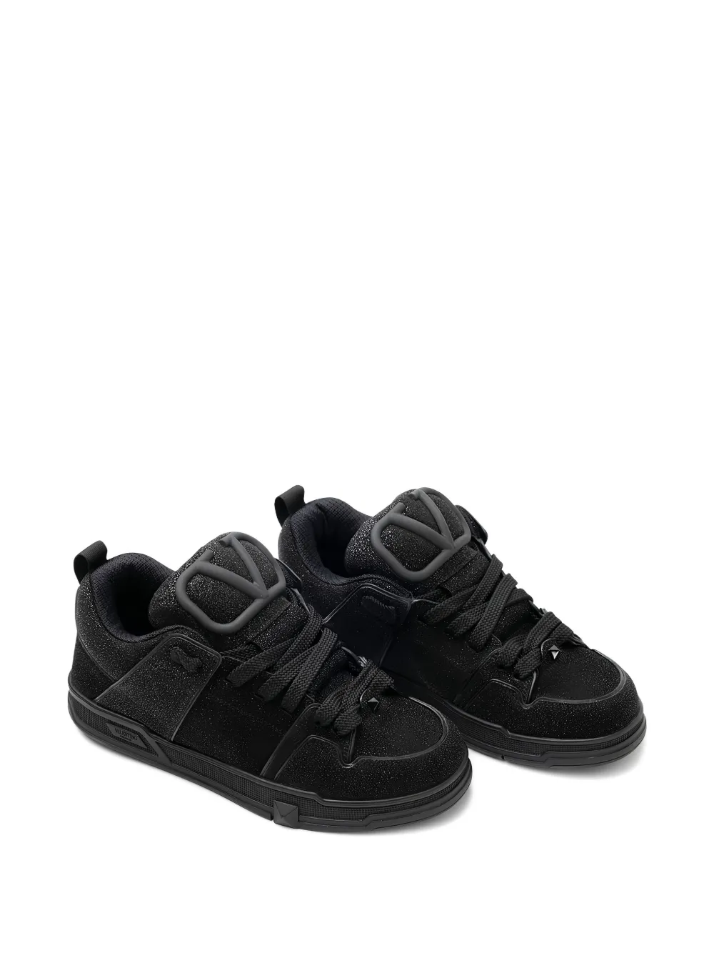 Valentino Garavani lace-up fastening sneakers - Zwart