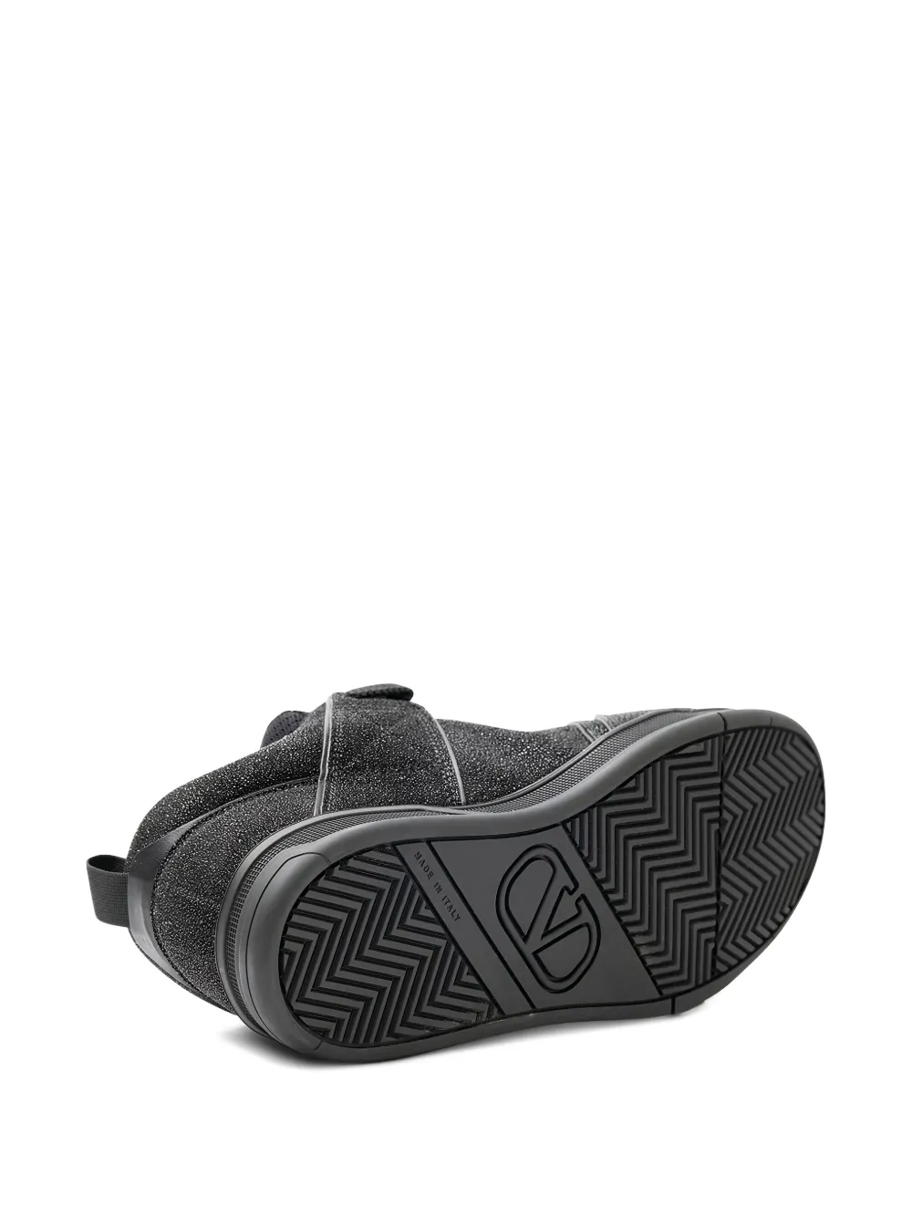 Valentino Lace-up Fastening Sneakers In Animal Print