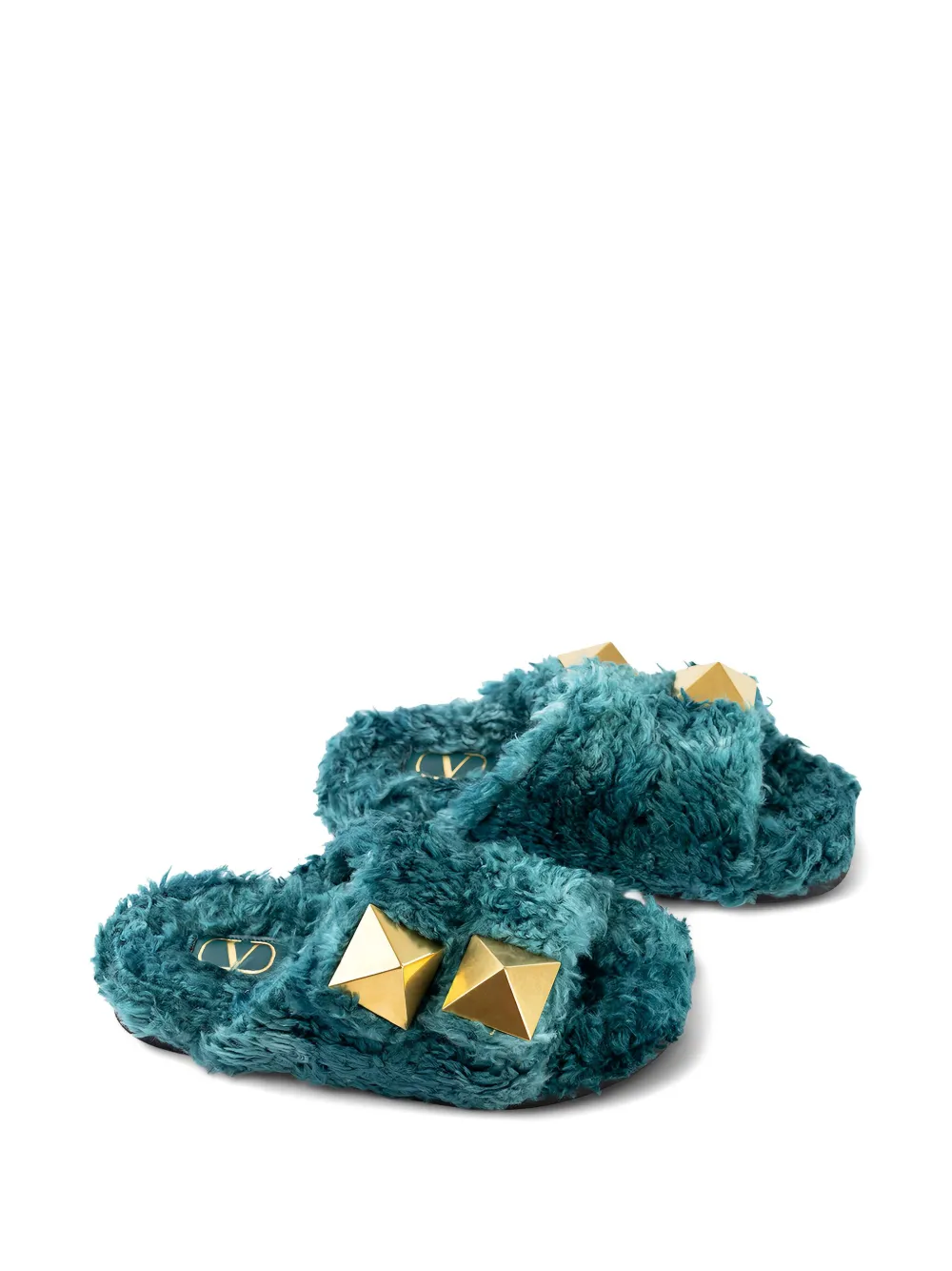 Valentino Pyramidal Stud-embellishment Sandals In Multi