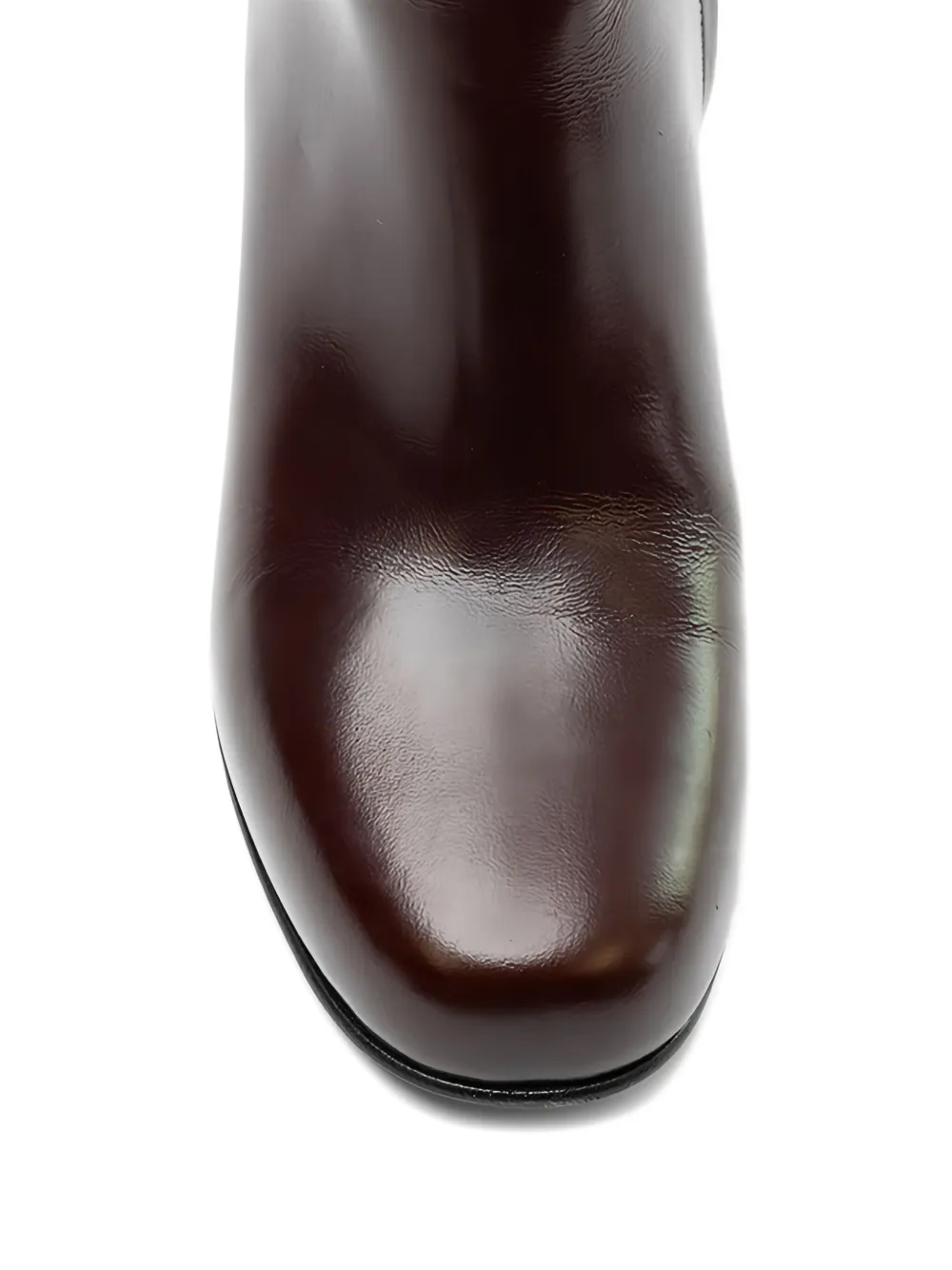 Valentino Logo-heel Boots In Brown