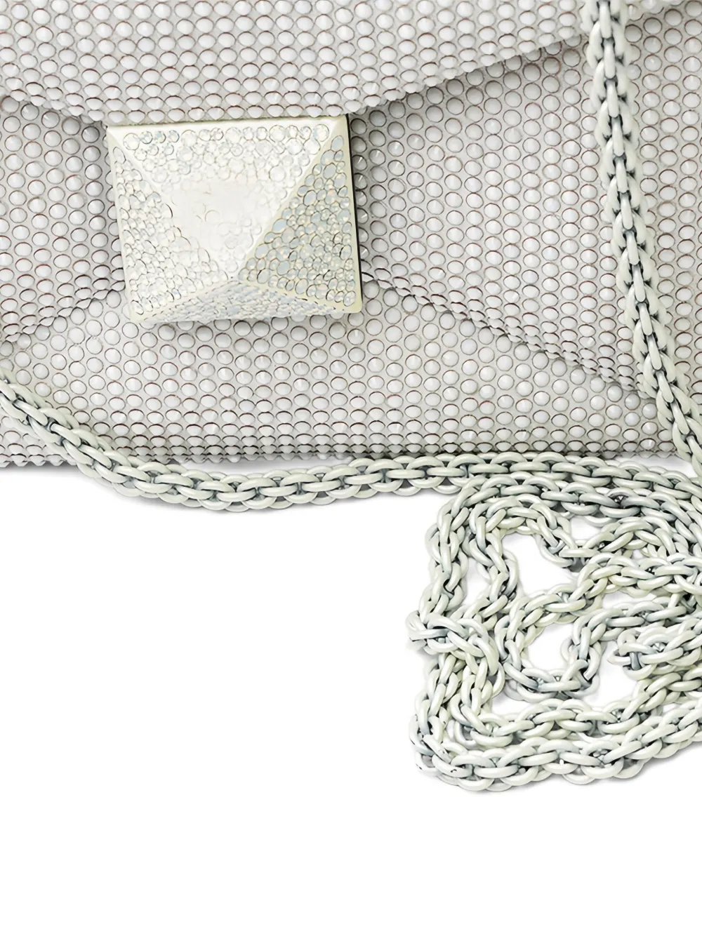 Valentino Studded-embellishment Shoulder Bag In White