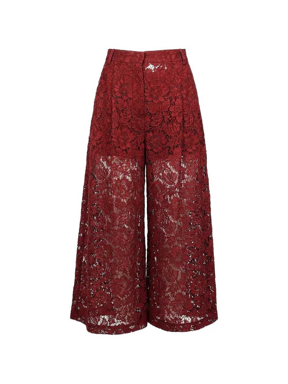 Valentino Garavani lace palazzo pants - Rot