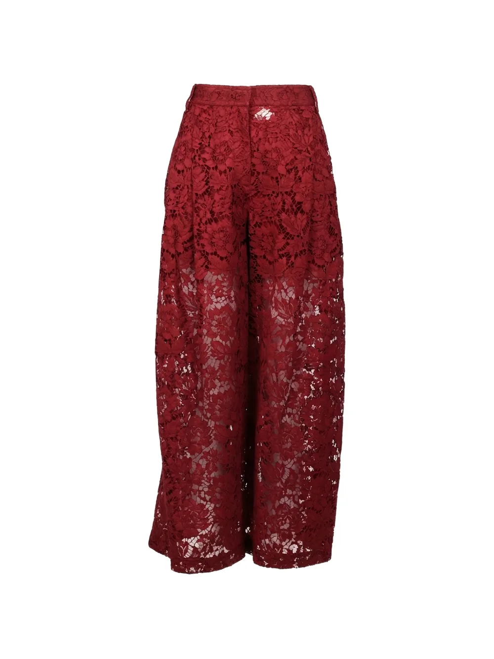 Valentino Garavani Palazzo broek met kant Rood
