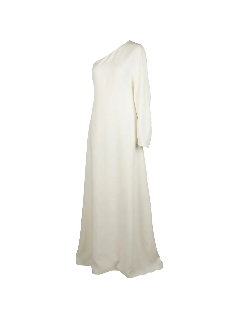 Valentino Garavani asymmetric-sleeve maxi dress Wit