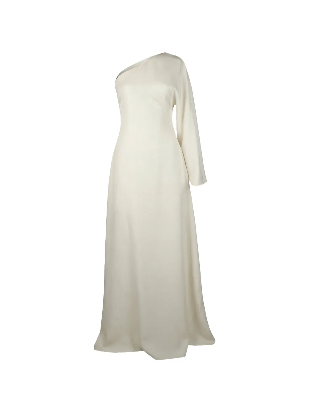 Valentino Garavani asymmetric-sleeve maxi dress Wit