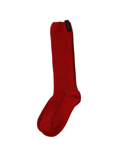 Valentino Garavani logo-patch socks