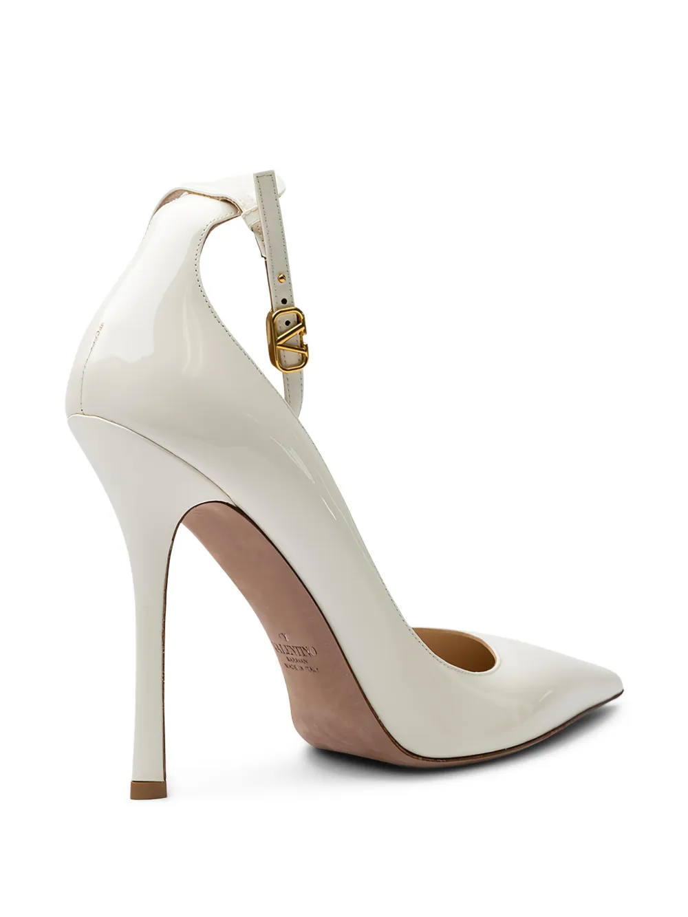 Valentino Pointed-toe Pumps In White