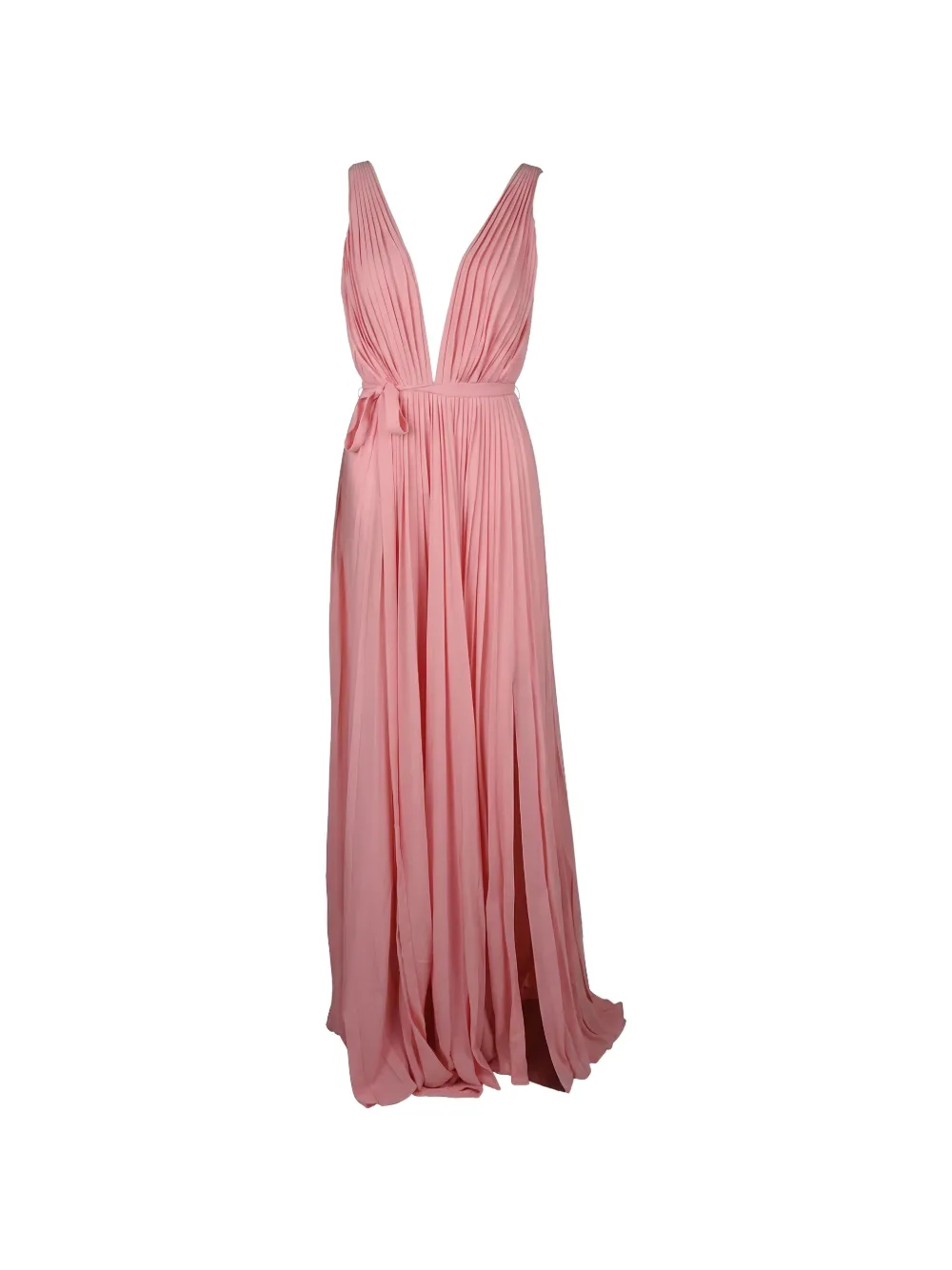 Valentino Garavani pleated belted dress · 38