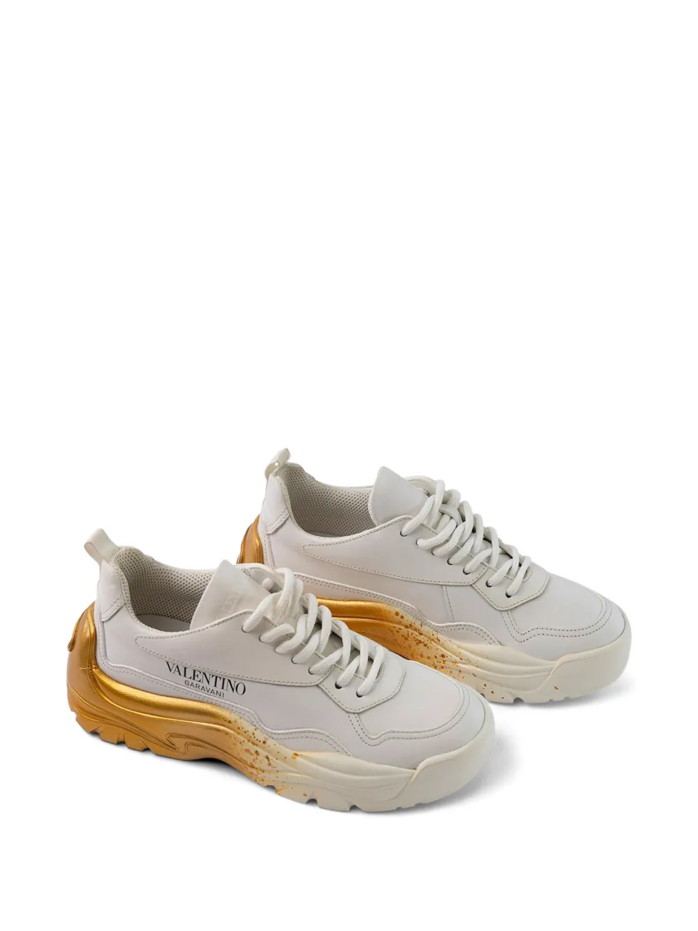 Valentino Garavani logo-detail sneakers Wit